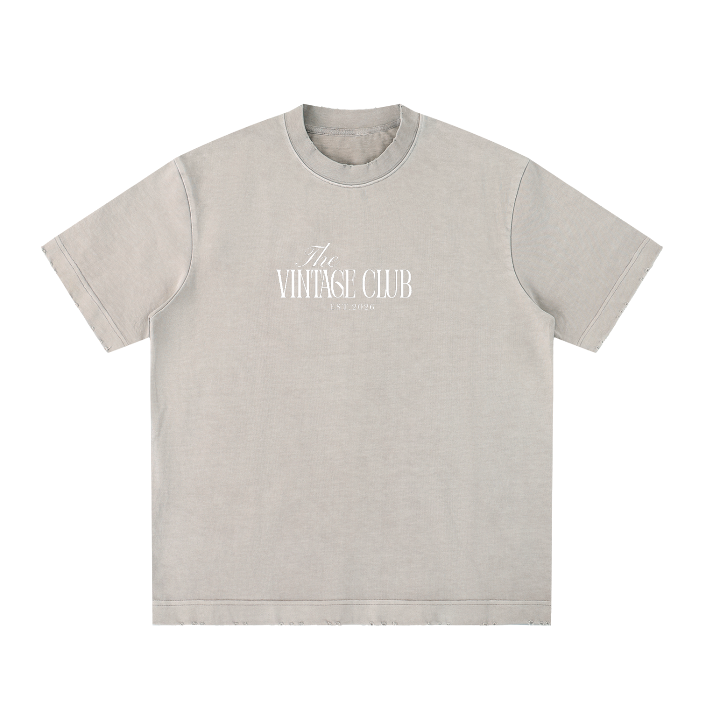 Heavyweight Vintage Washed Frayed T-Shirt