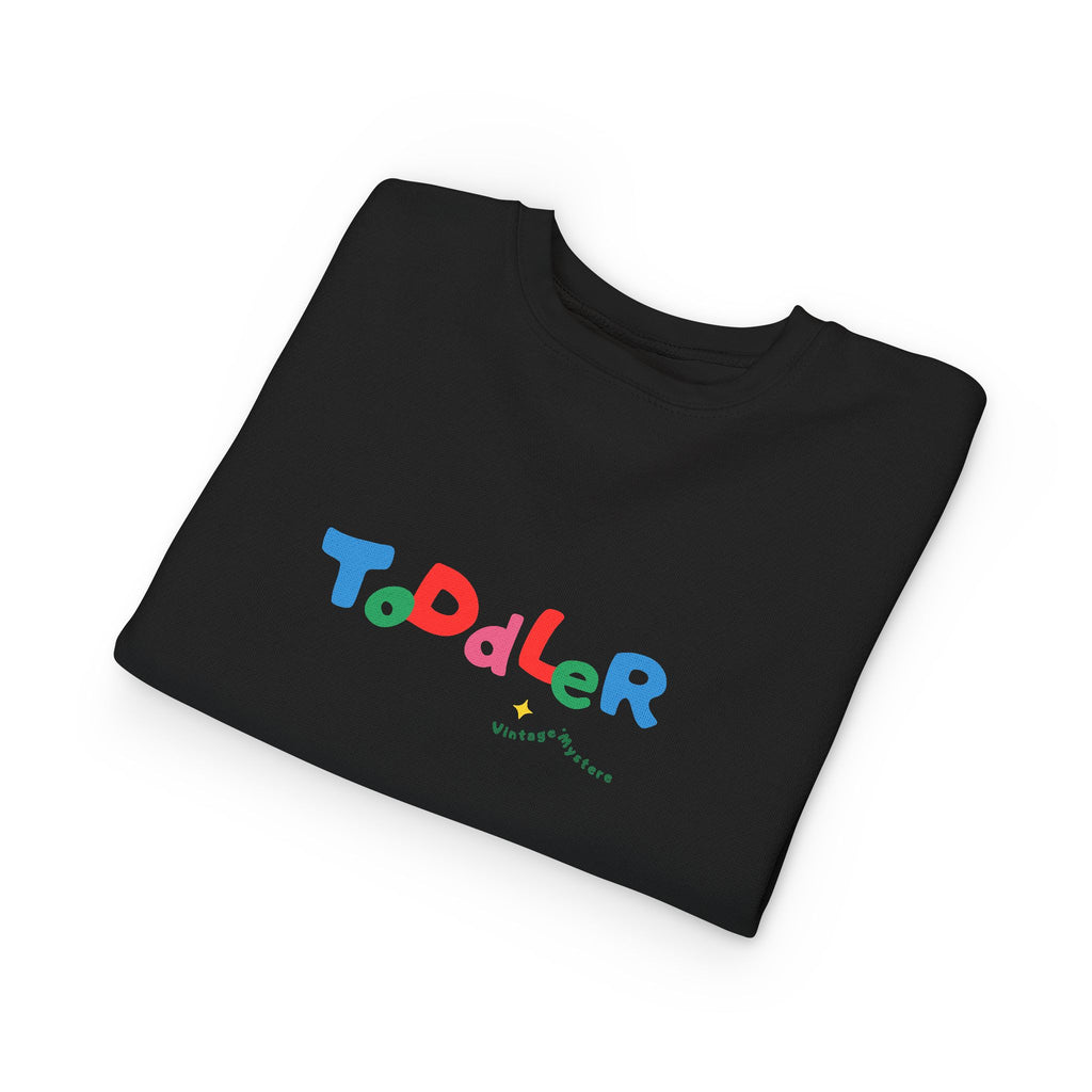 Vintage Toddler Sweatshirt – 'Kid's Rule Season"