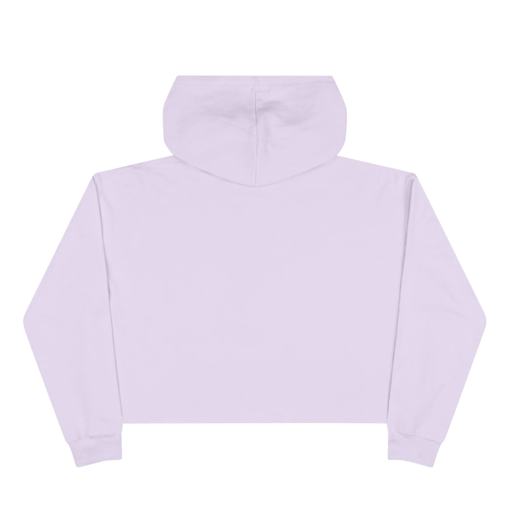 Vintage Girls V Logo Crop Top Hoodie — Retro Feminine Streetwear