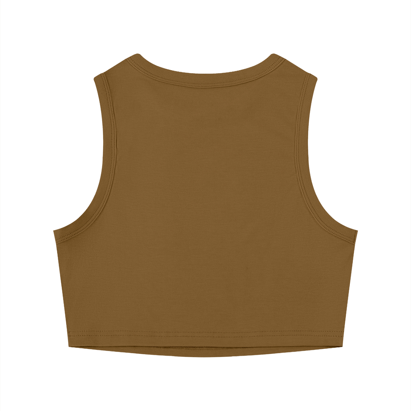 Vintage Women's Tight Crewneck Crop Tank Top