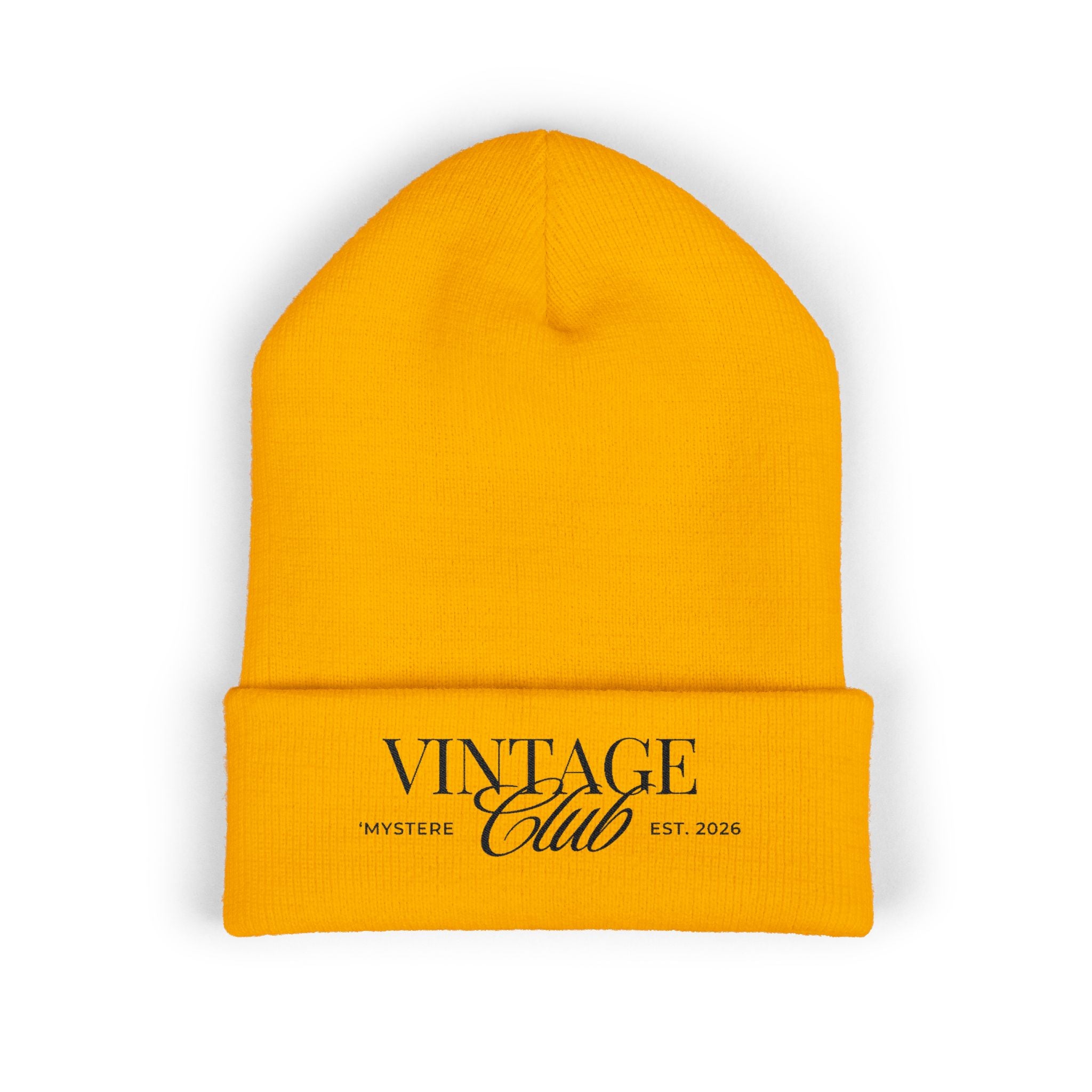 Vintage Club Embroidered Cuffed Beanie Season 2