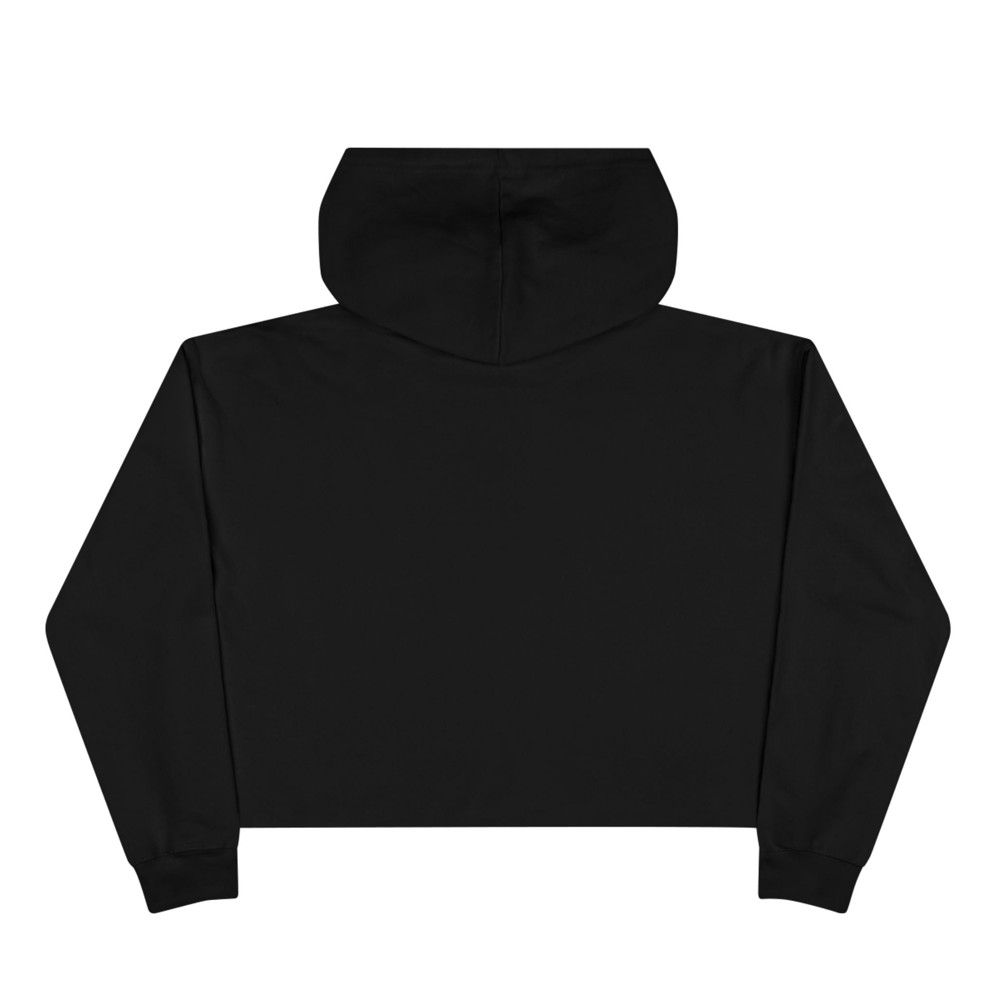 Vintage Girls V Logo Crop Top Hoodie — Retro Feminine Streetwear
