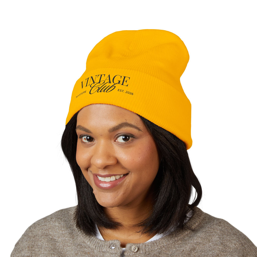 Vintage Club Embroidered Cuffed Beanie Season 2