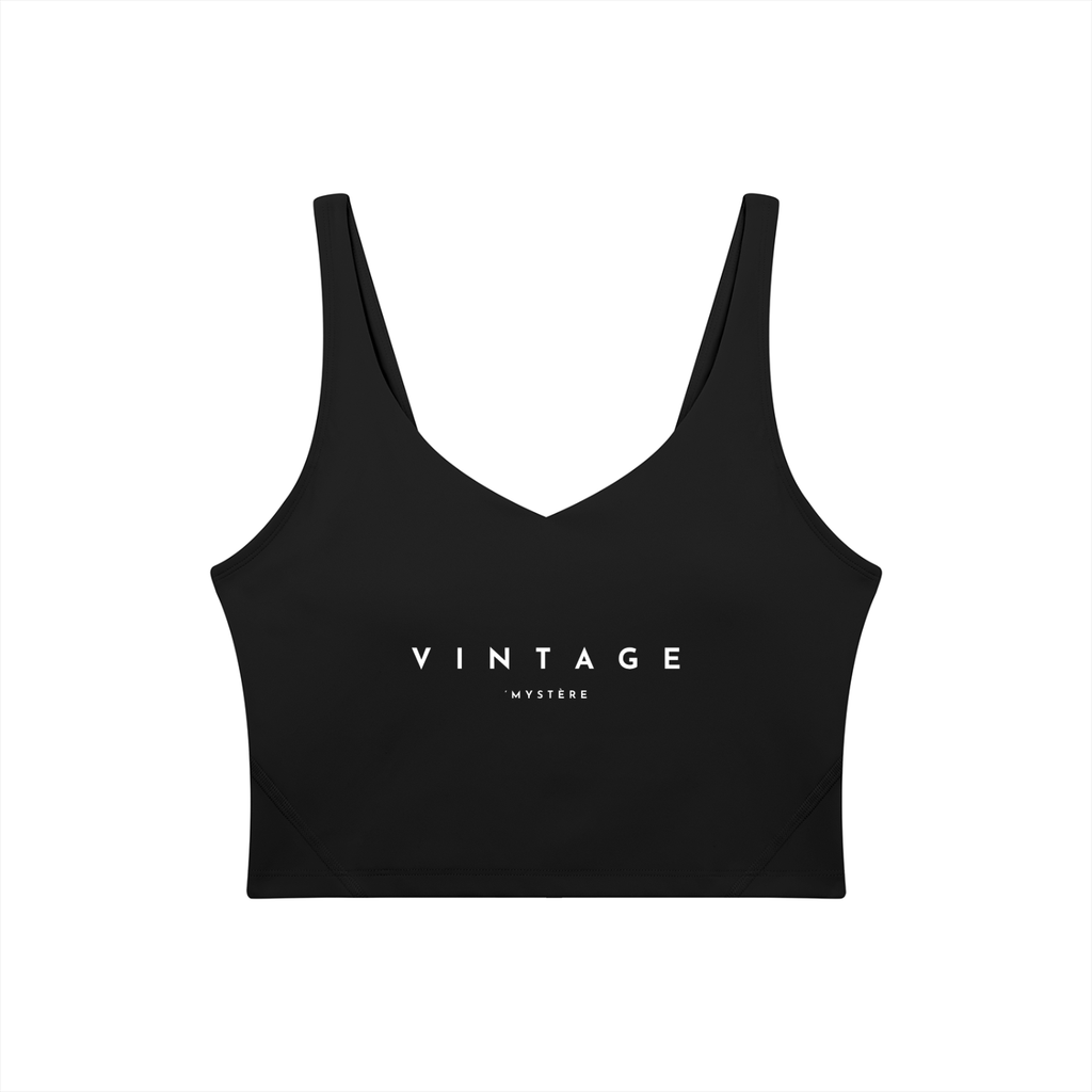 Vintage' Women's V-Neck Yoga Sports Bra