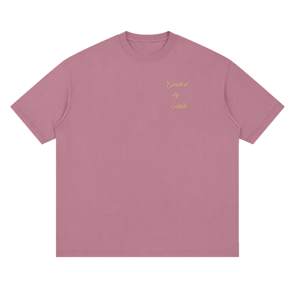Philippians 4:13, Streetwear Loose Drop Shoulder T-Shirt "Guided by Faith Edition"