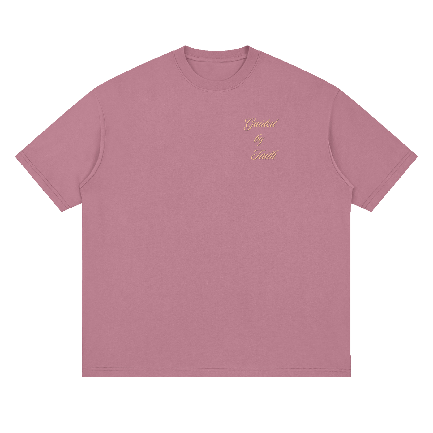 Philippians 4:13, Streetwear Loose Drop Shoulder T-Shirt "Guided by Faith Edition"