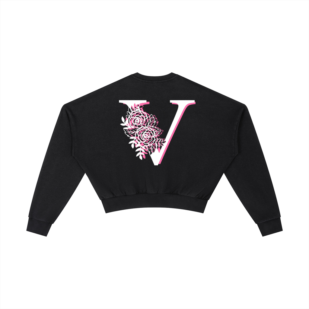 Vintage Washed Cropped Sweatshirt