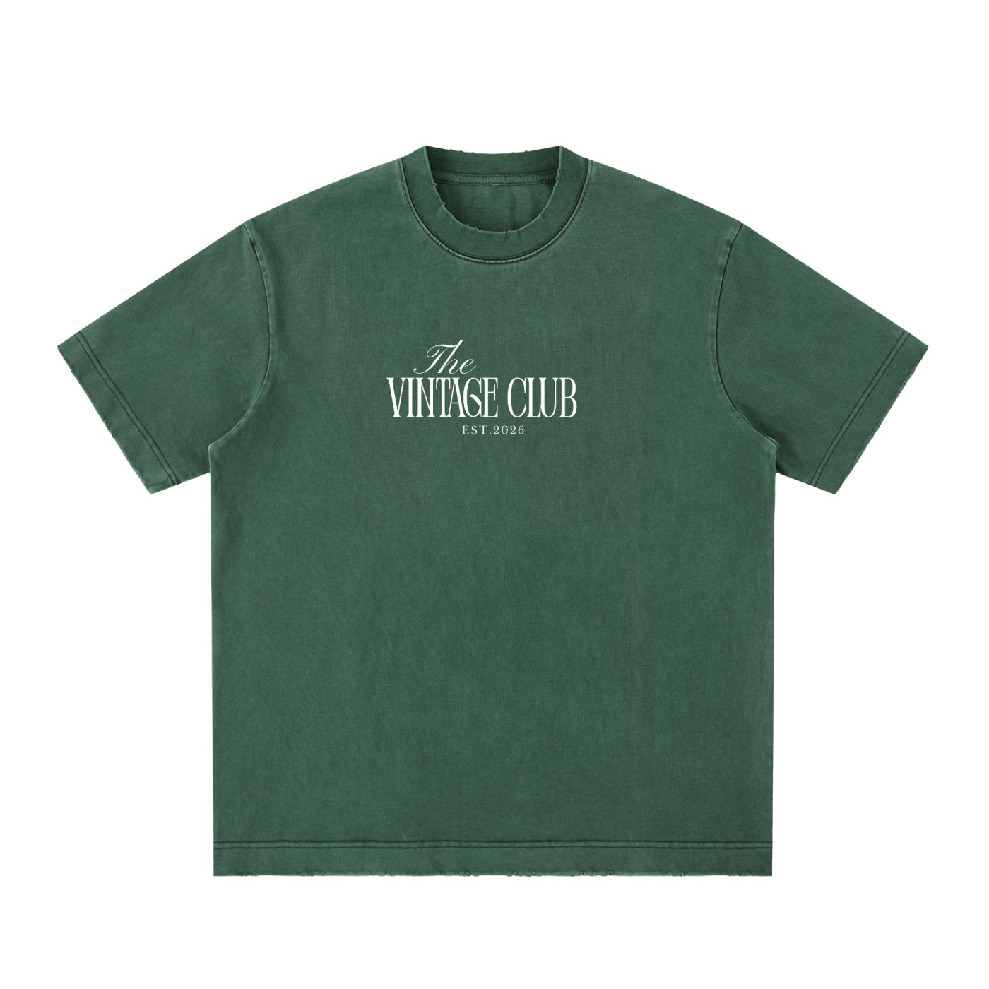 Heavyweight Vintage Washed Frayed T-Shirt