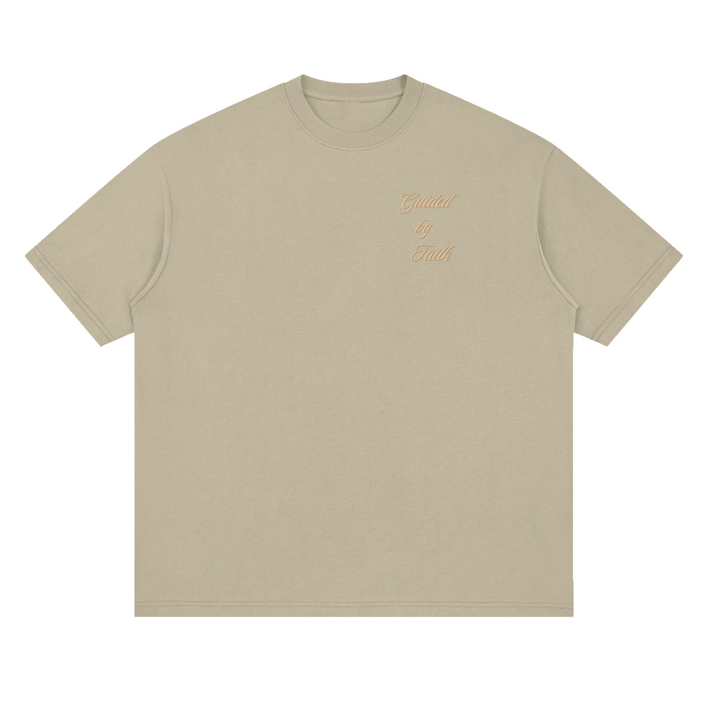 Philippians 4:13, Streetwear Loose Drop Shoulder T-Shirt "Guided by Faith Edition"