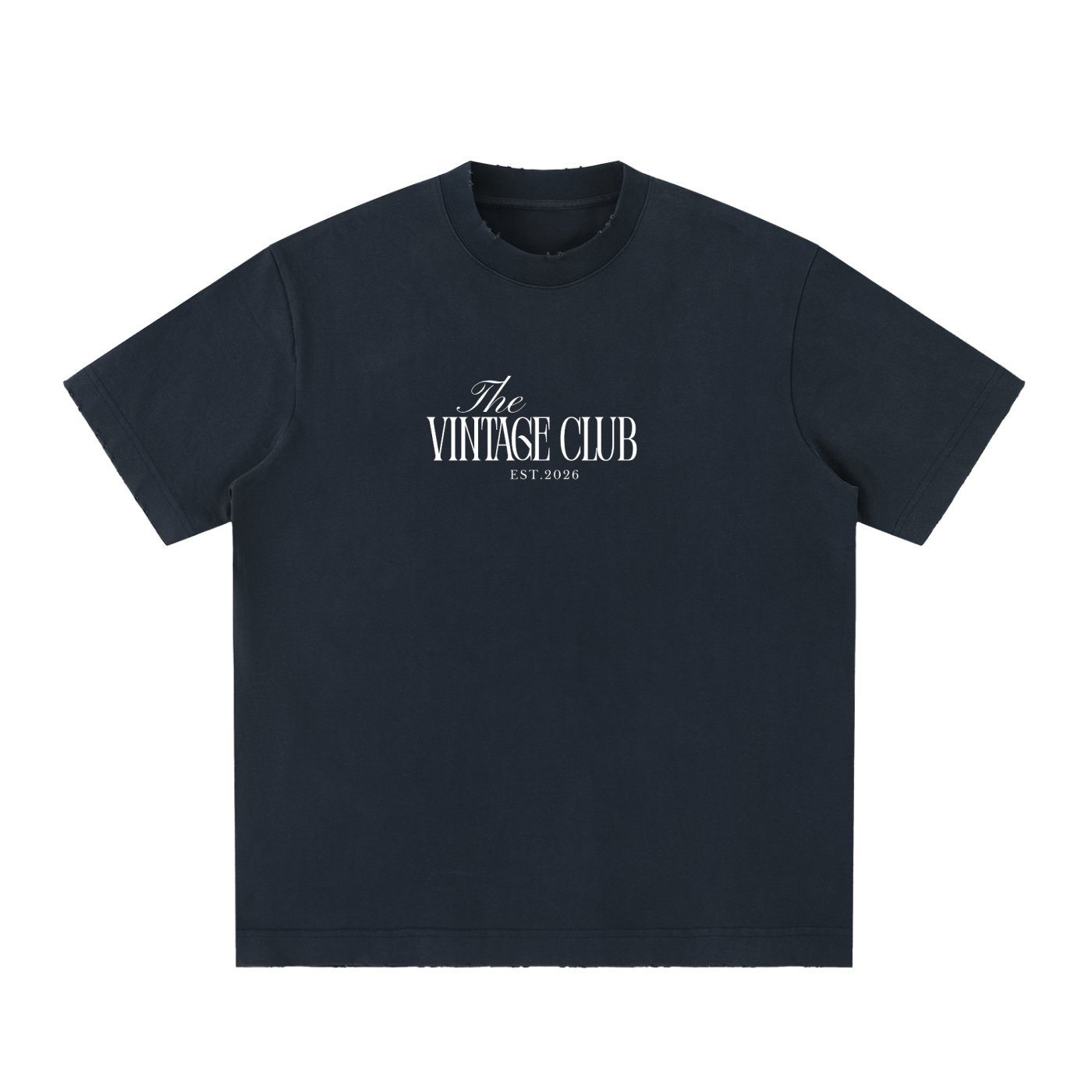 Heavyweight Vintage Washed Frayed T-Shirt