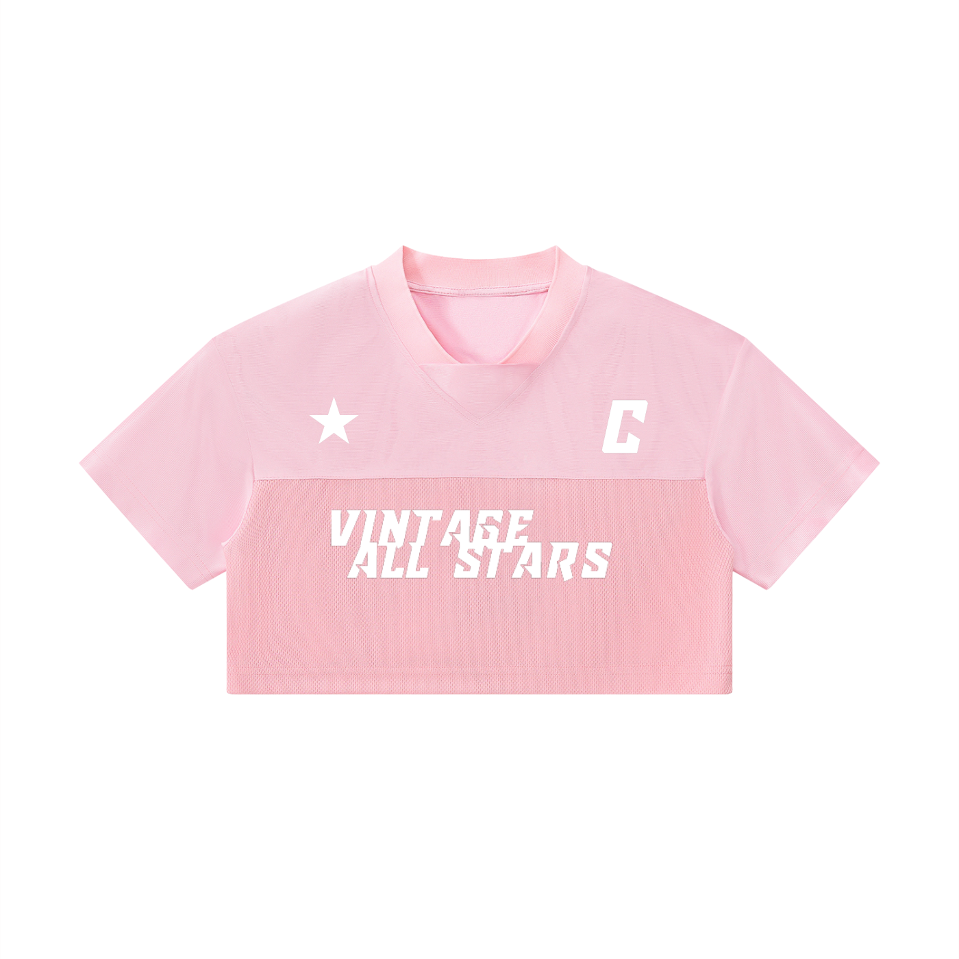 Women’s Cropped Paneled V-Neck Jersey