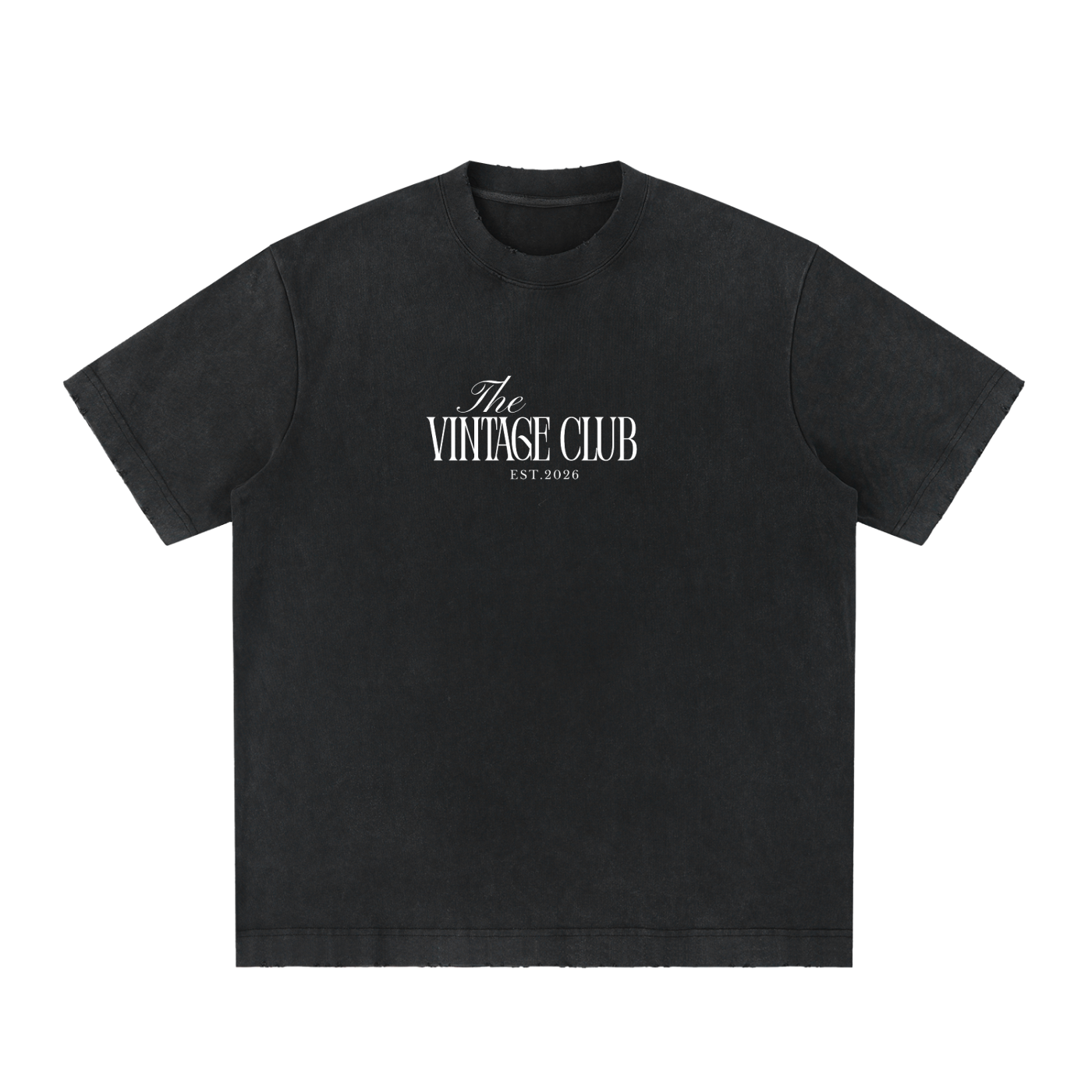Heavyweight Vintage Washed Frayed T-Shirt