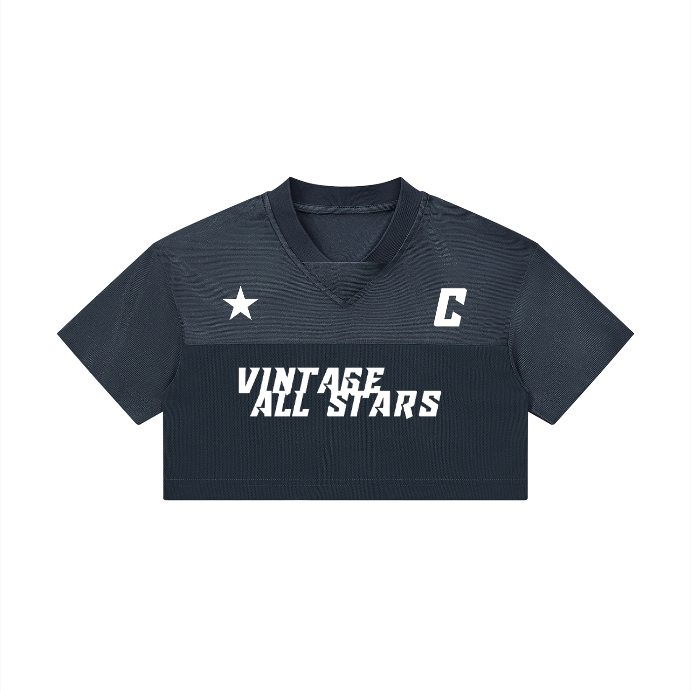 Women’s Cropped Paneled V-Neck Jersey