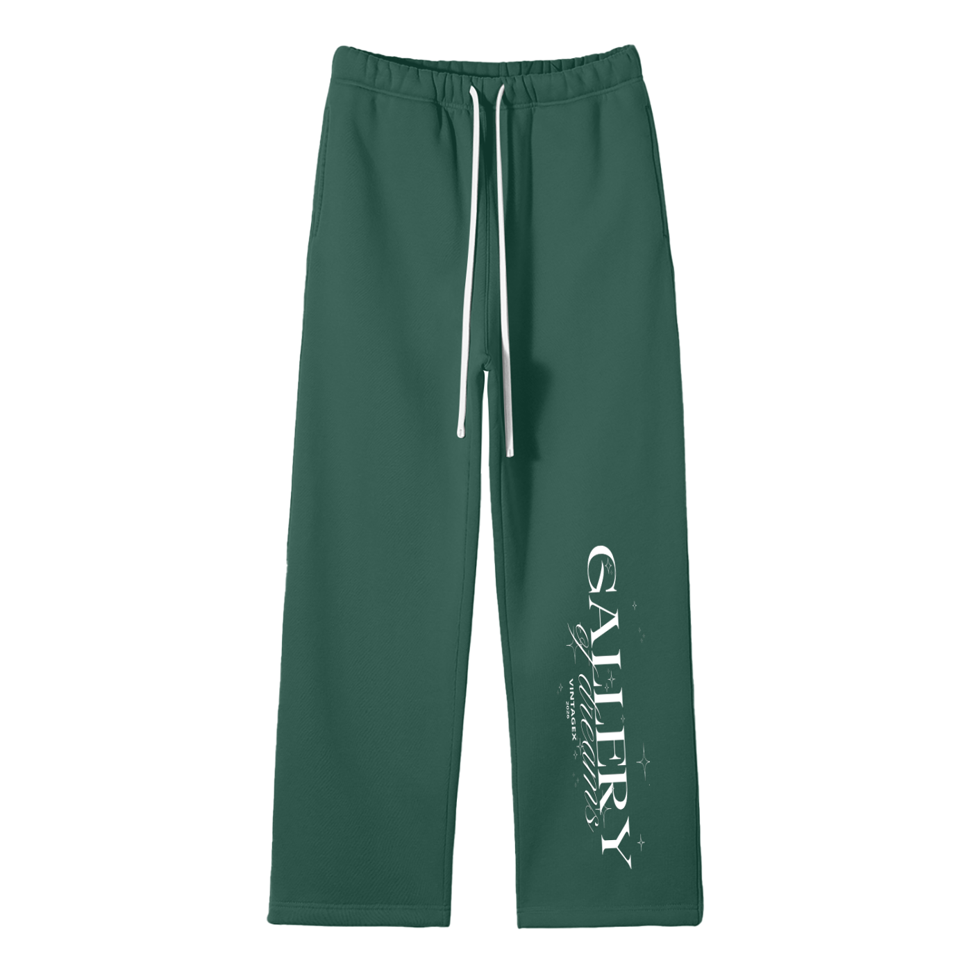 Vintage Unisex Solid Color Fleece Straight Leg Pants