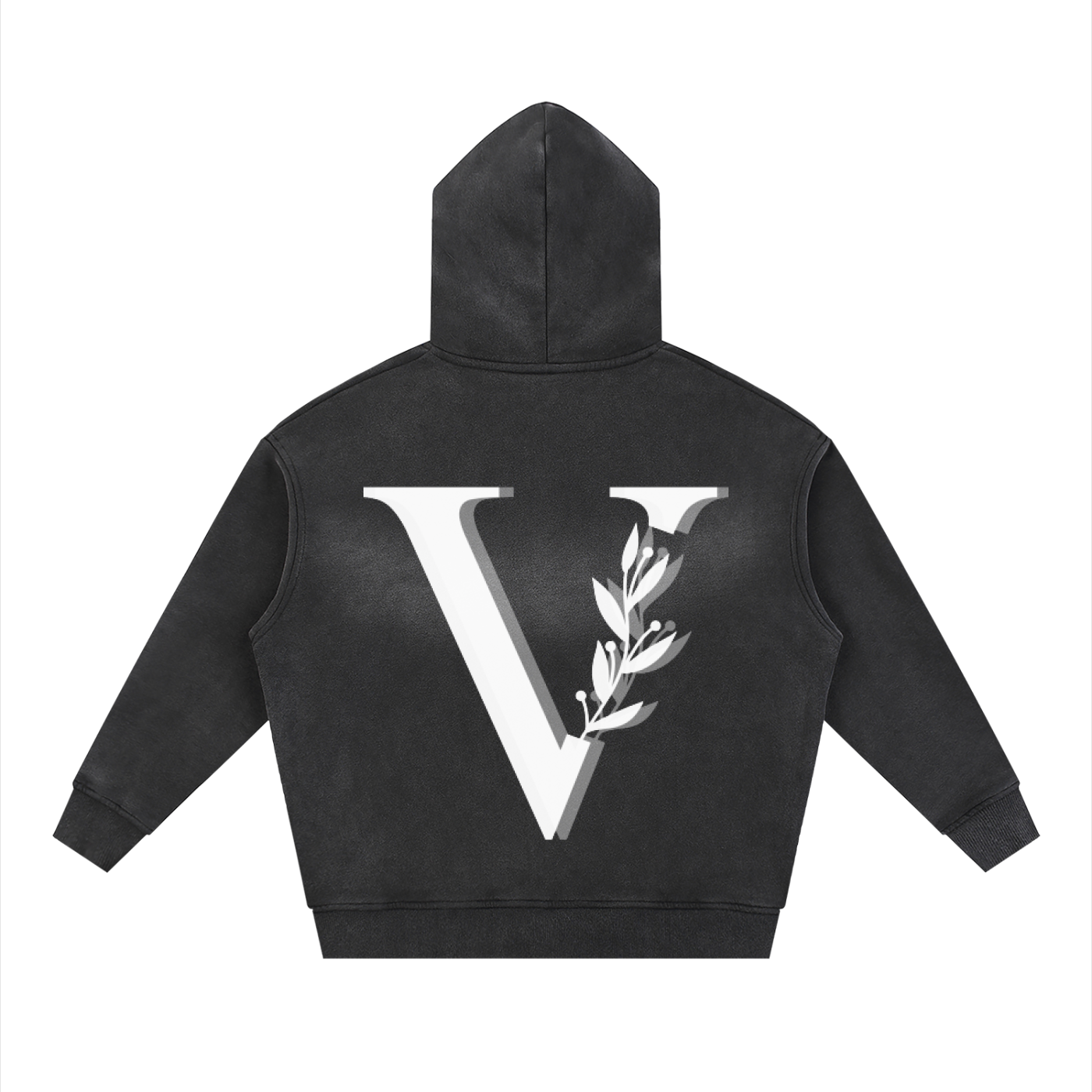 Sunfade Two-way Zipper Boxy Fleece Hoodie