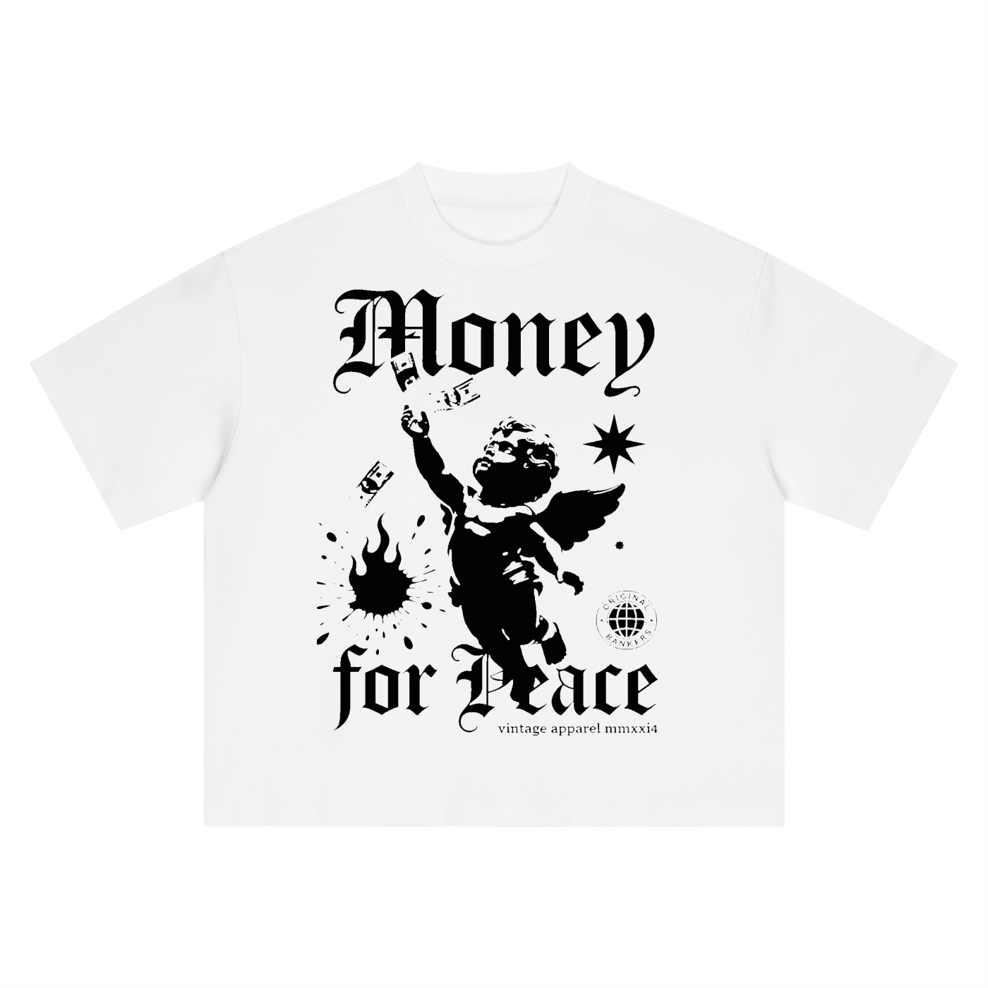 Vintage' Money Talks Boxy Oversized T-Shirt