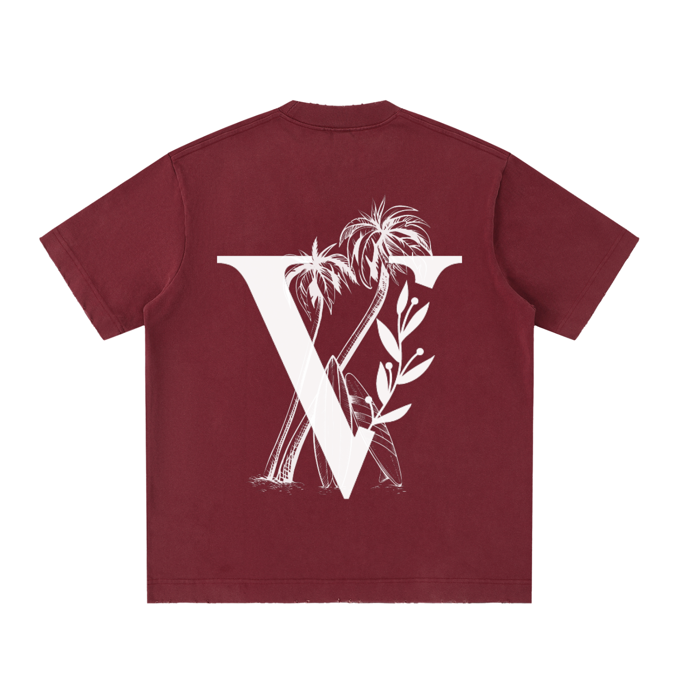 Heavyweight Vintage Washed Frayed T-Shirt