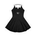 Women's Collared Halter A-Line Tennis Dress