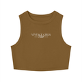 Vintage Women's Tight Crewneck Crop Tank Top