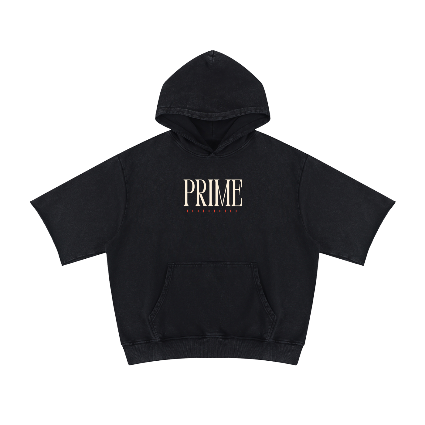 Vintage Unisex Mineral Wash Short Sleeve Hoodie