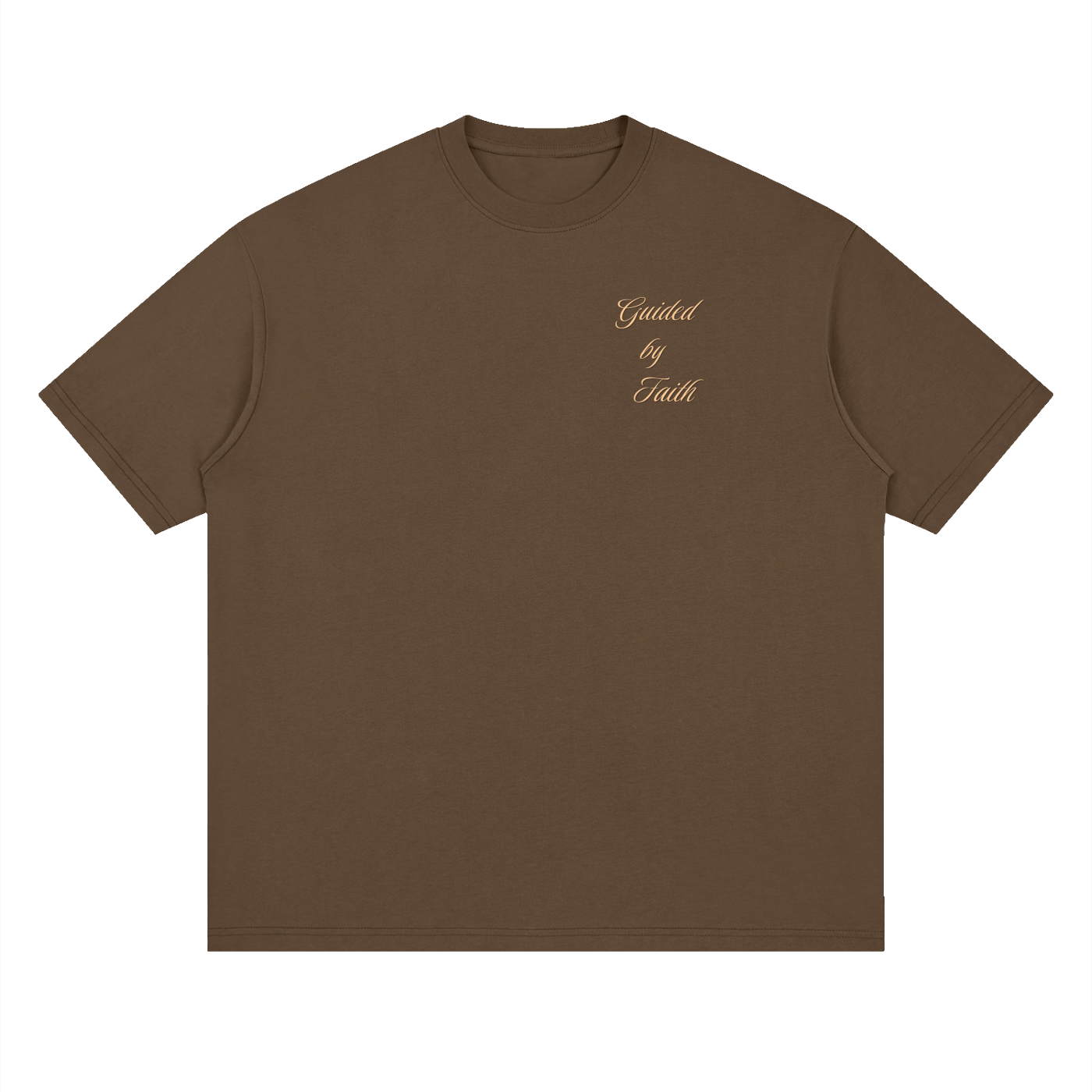 Philippians 4:13, Streetwear Loose Drop Shoulder T-Shirt "Guided by Faith Edition"