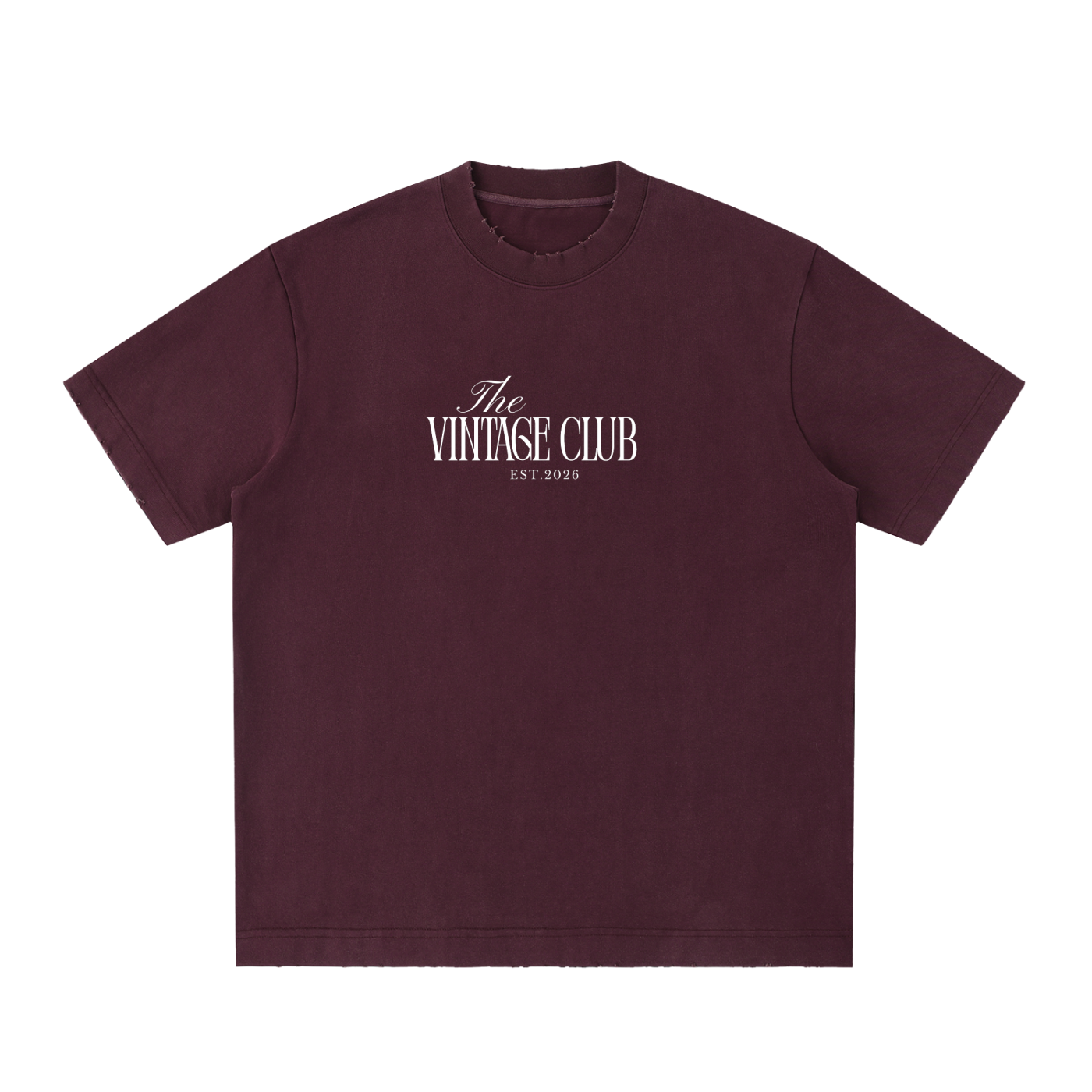 Heavyweight Vintage Washed Frayed T-Shirt