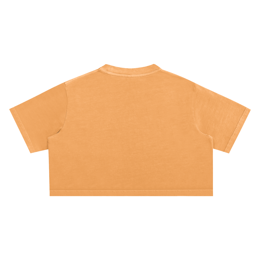 Identity is Everything' Snow Washed Crop Top