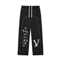 Vintage Contrast-Stitched Fleece Sweatpants