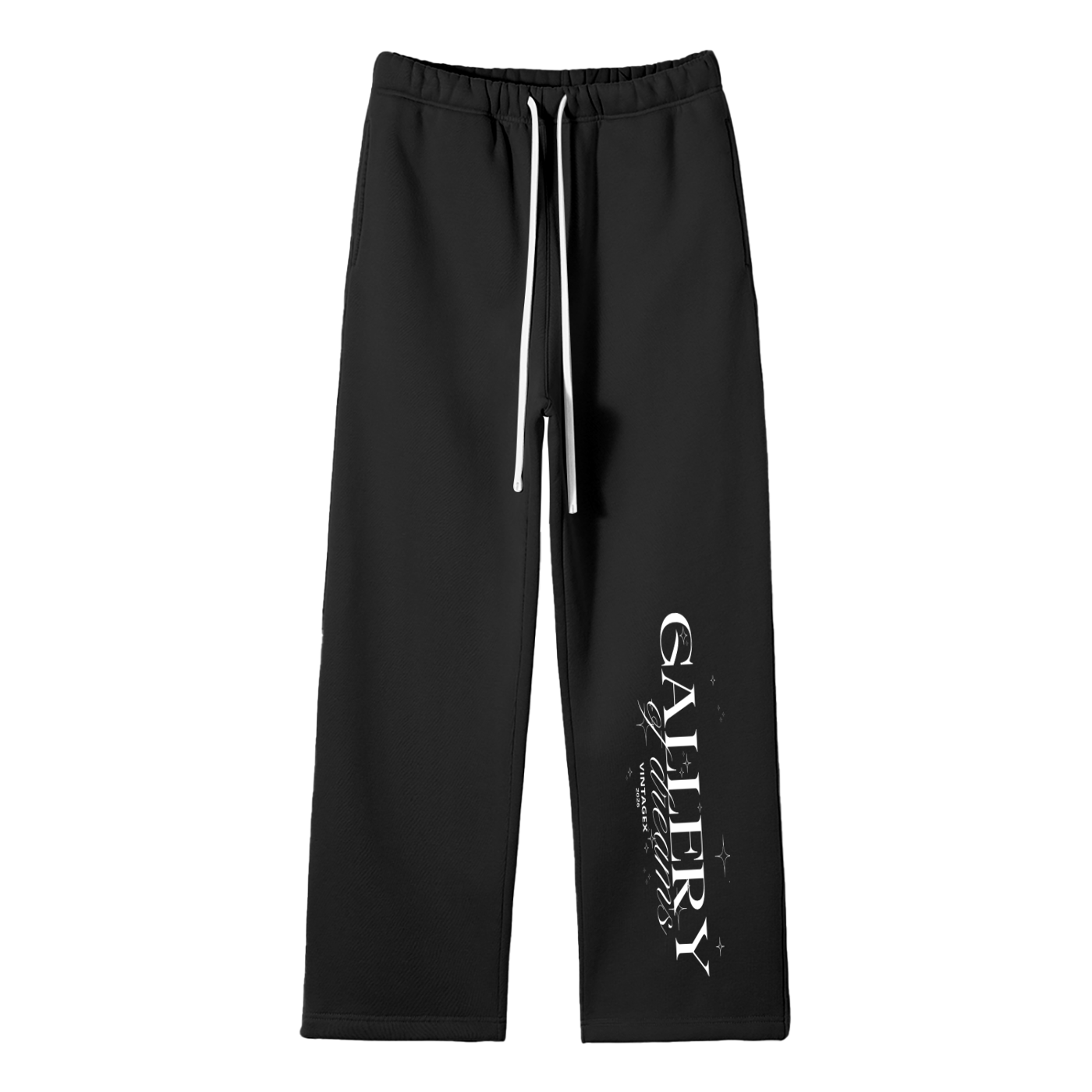 Vintage Unisex Solid Color Fleece Straight Leg Pants