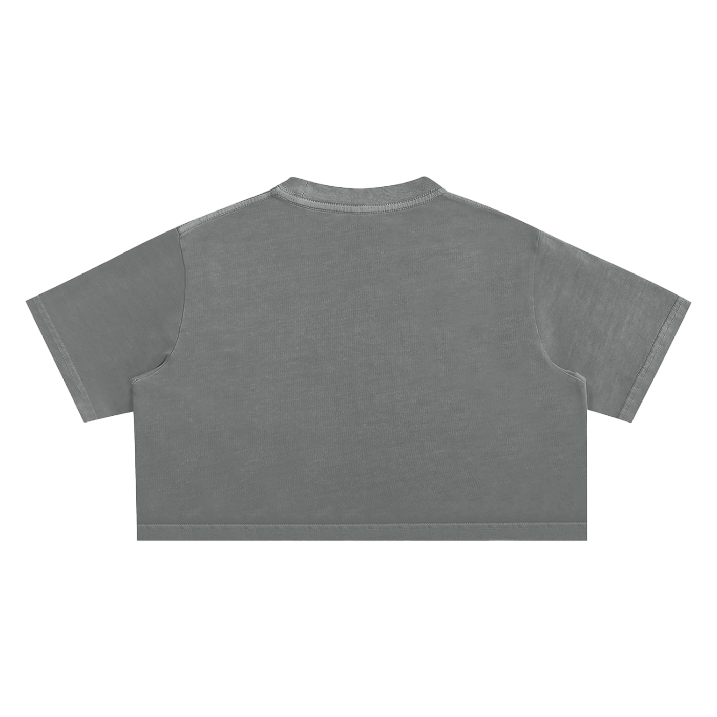 Identity is Everything' Snow Washed Crop Top