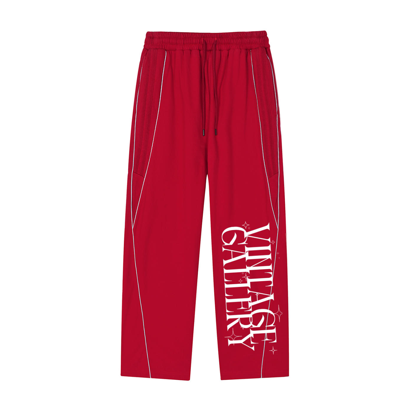 Vintage Gallery Reflection Striped Straight-Leg Sweatpants