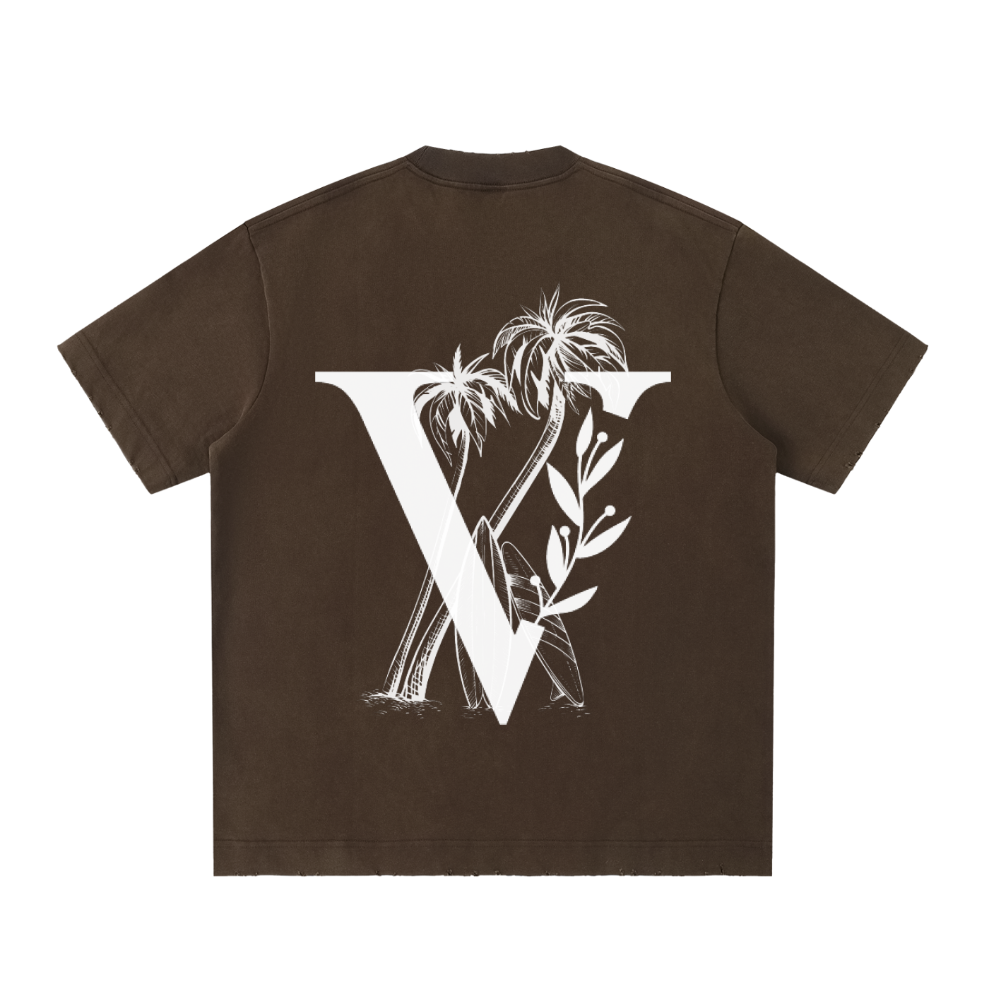 Heavyweight Vintage Washed Frayed T-Shirt