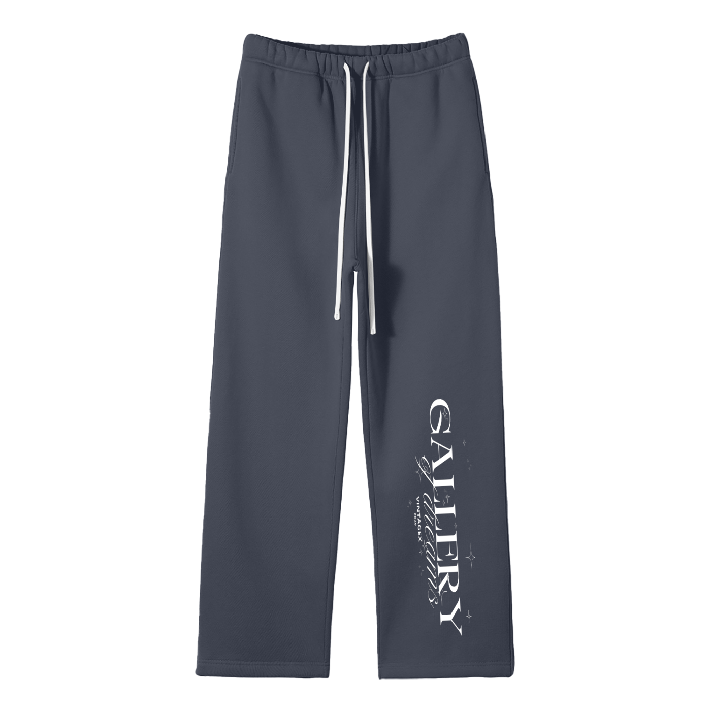 Vintage Unisex Solid Color Fleece Straight Leg Pants